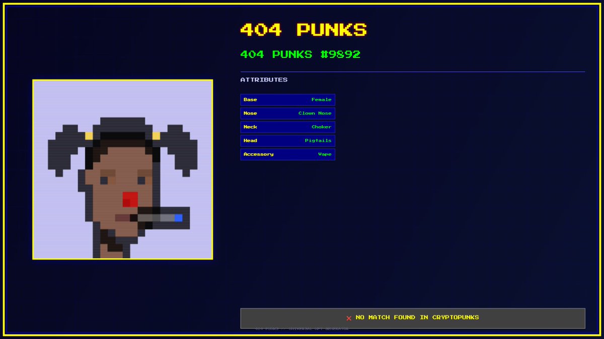 404punklab's tweet photo. full free mint open 
limit per wallet 1 punk

@opensea  [ https://t.co/44Yl8buC9J ]

#404punks https://t.co/Vwpo56IFbN