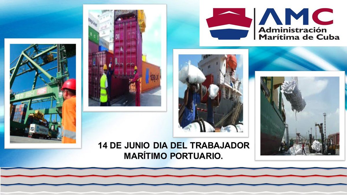 AdmaritimaC's tweet photo. Día del trabajador Marítimo Portuario dedicado a homenajear a nuestro Líder histórico  Fidel ,así como al lider  sindical Aracelio Iglesias  .La Administracion ,el Partido y el Sindicato de la AMC les desea muchas felicidades 
#amccuba https://t.co/elXdTJWTbQ