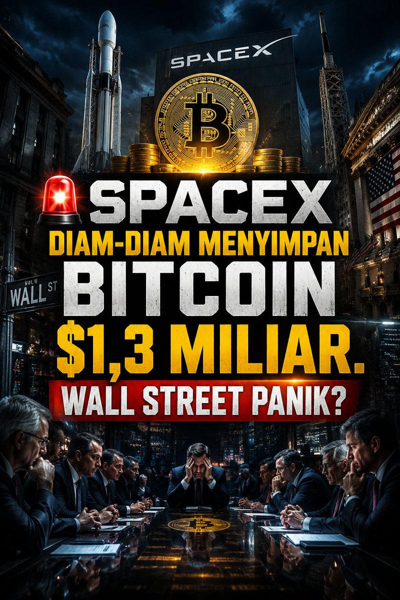 VicentZacky's tweet photo. SPACEX baru saja menampar seluruh Wall Street.

Bukan karena roket. Tapi karena mereka diam-diam menaruh 18.712 BTC di neraca perusahaan. Nilainya sekarang sekitar $1,3 miliar. 

#bitcoin https://t.co/bBPldENBN8