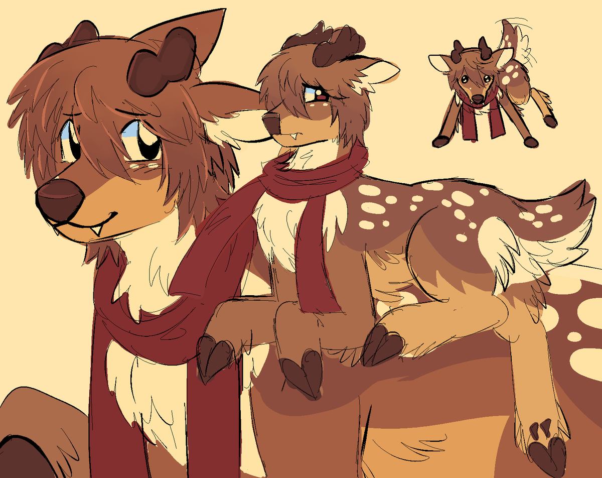 BASTARD1ZED's tweet photo. fanged deer design concept🤓 https://t.co/faV4s5Fssv