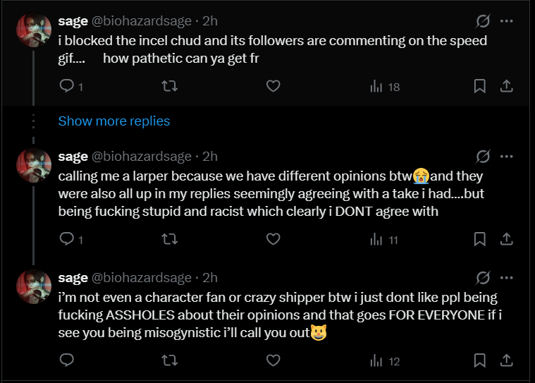 Resident_Cringe's tweet photo. Lily defenders will declare war then quickly block you fast🤣🤣🤣 https://t.co/DxAwMhkDgW