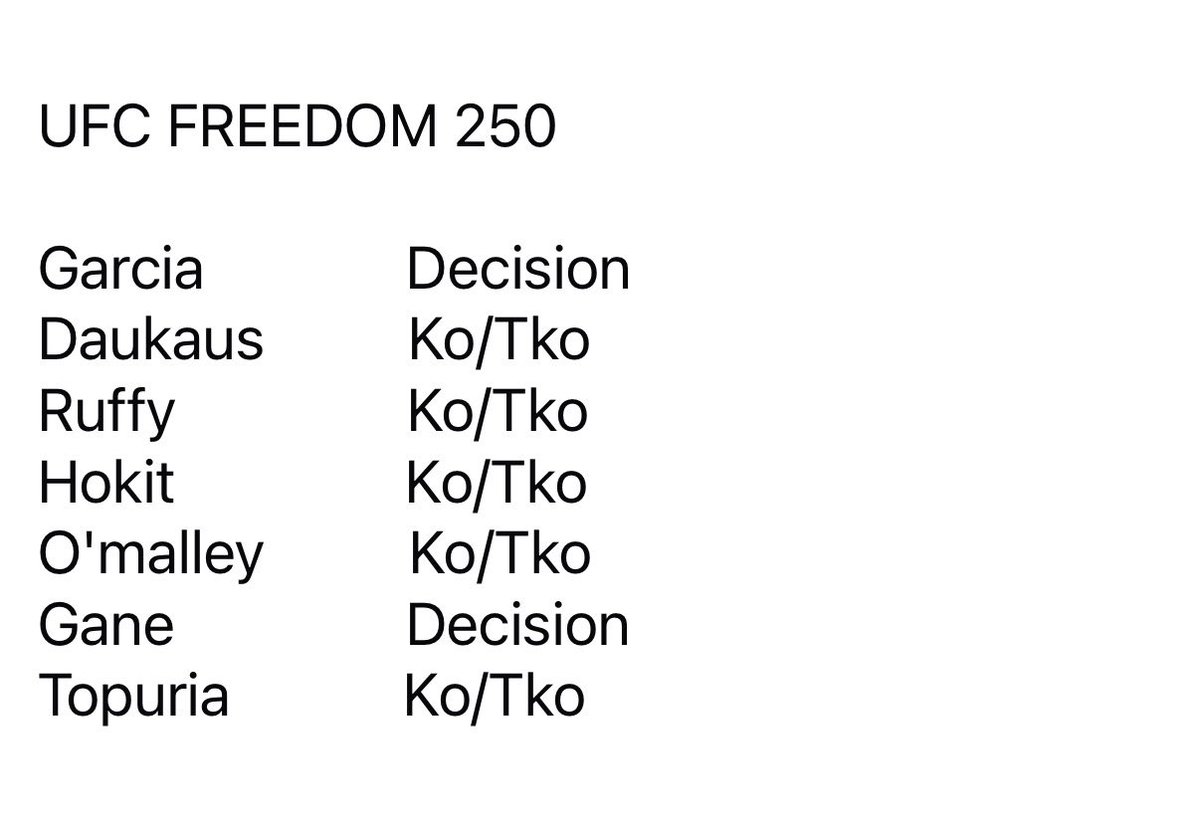 THEMMAMULTI's tweet photo. UFC FREEDOM 250 🇺🇸 https://t.co/vZHuLZtjFw
