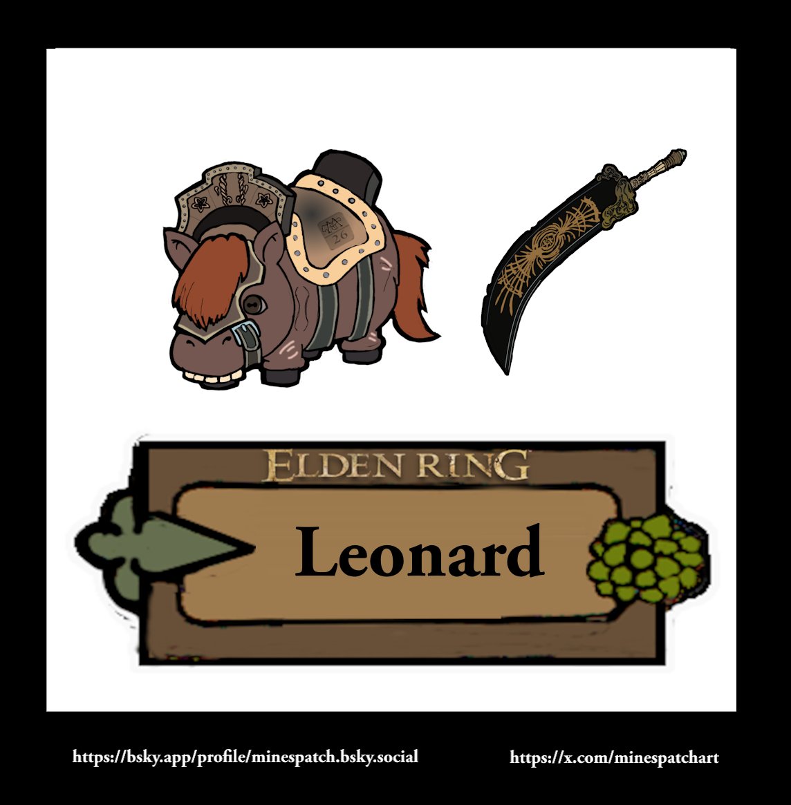 minespatchart's tweet photo. Soulstsumtsum of Leonard. Need a design for a upcoming engagement pile.
#エルデンリング #フロムソフトウェア #fromsoftware #eldenring #soulsborne https://t.co/t2b6dmAJwz