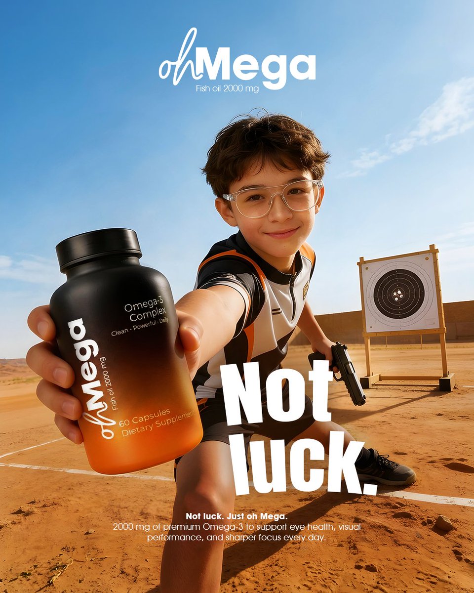 muvaadv's tweet photo. Not luck. Just oh Mega.
Brought to life through social and outdoor ads designed to make every message impossible to ignore.

#Omega3 #CampaignDesign #Advertising #ArtDirection #VisualDesign https://t.co/edtgVUhFLK