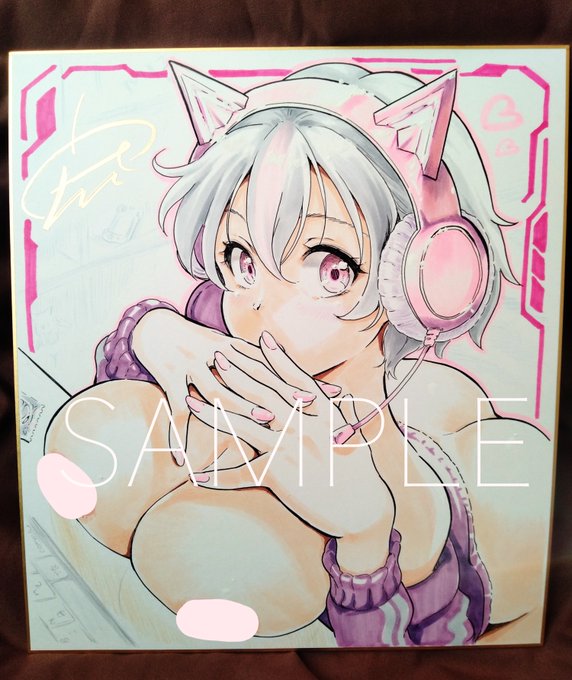 宏式堂BOOTHにて、完成色紙の販売を開始しました。キャラクターは「竿役(カレシ)の憂鬱」の美也です ご興味ある方は是非ー #booth_pm