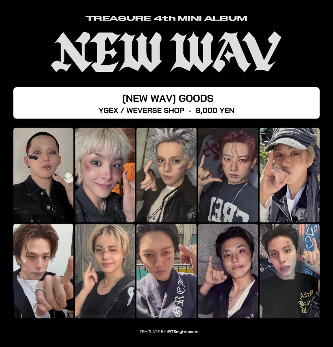 TREASURE 4th MINI ALBUM [NEW WAV] GOODS JAPAN ෆ* YGEX / WEVERSE