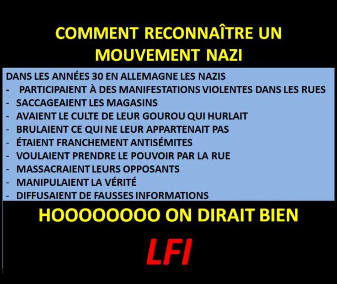 Charles817702's tweet photo. @NapoLeon1226391 👋Le #Fossoyeur veut instaurer l'#EtatdUrgence par tous les moyens avec la #Hyene pour gouverner a vie
Je le dis depuis 2022
Guerre
Covid
Chao
#LFI_tue est le bras armé de l'UE avec #lIslamTue et les #JugesRouges
Le nazisme c'est la pensée unique
Eux aussi https://t.co/NjZumAfqE5
