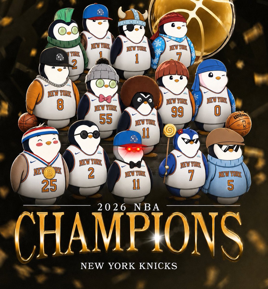 SlimSats's tweet photo. Congratulations to my NY Thicks @PudgyNYC @pudgypenguins on winning the championship! https://t.co/UavvXhflsB