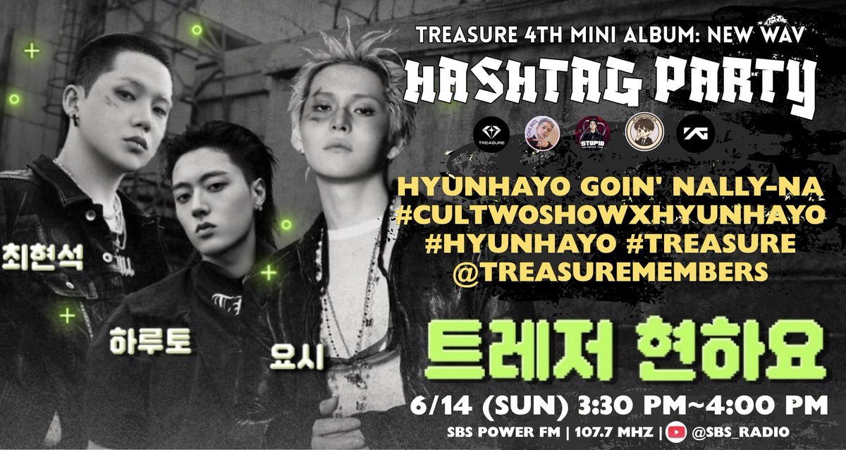 choihyunsukINTL's tweet photo. HYUNHAYO will appear on Cultwo Show at 3:30PM KST! 🔥

Let's drop the tags for pur HYUNHAYO! 🔥

HYUNHAYO Goin' NALLY-NA
#CULTWOSHOWxHYUNHAYO
#HYUNHAYO #TREASURE
@treasuremembers https://t.co/5felBUsTyD