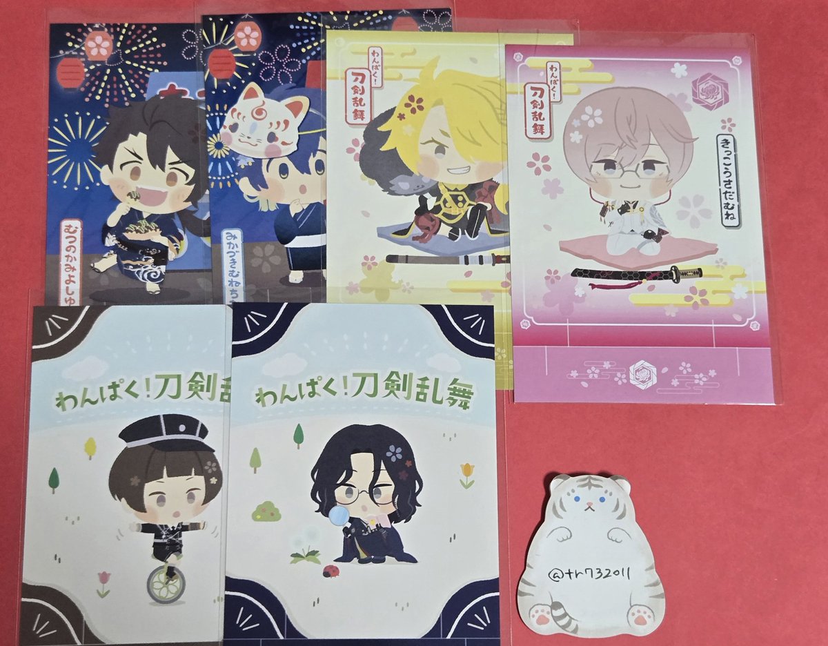 tr732011's tweet photo. 【交換】刀剣乱舞 わんぱく んまほっぺ アニメイト 特典 ポスカ ステッカー カード

求:画像1の長谷部、五月雨江、雲生など

譲:画像2からのお品物
陸奥守、三日月、獅子王、亀甲、平野、南海、巴、次郎、小烏丸、大千鳥、泛塵、北谷菜切、前田、包丁、福島、大慶、七星剣、丙子椒林剣

↓譲続きます https://t.co/P2QEkE8wkx