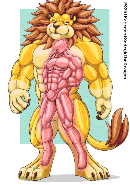 XedrykTheDragon's tweet photo. A ring of keys jingled in the lion’s hand before they clattered onto the floor, just beyond the cage’s reach. “My, my, my new rubber toy,”
“Let’s play a game. Grab that key and escape while I take a nap. Or else we start a new training program when I wake up… heh heh heh.” https://t.co/7ifOa5fHYQ