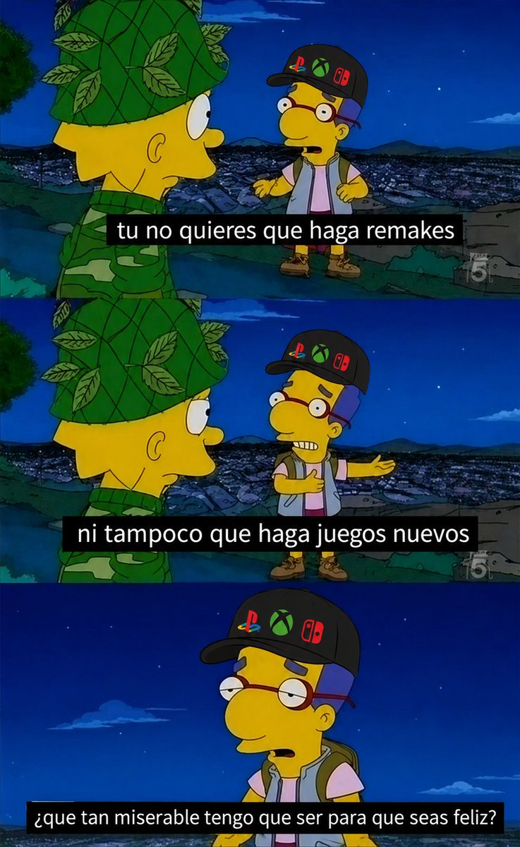 RuiViluke's tweet photo. @Mrblue_87 les dan un remake de un juego: se enojan*
les dan una nueva ip: se enojan*
les dan la secuela de un juego: se enojan* https://t.co/rnuu41HMX6