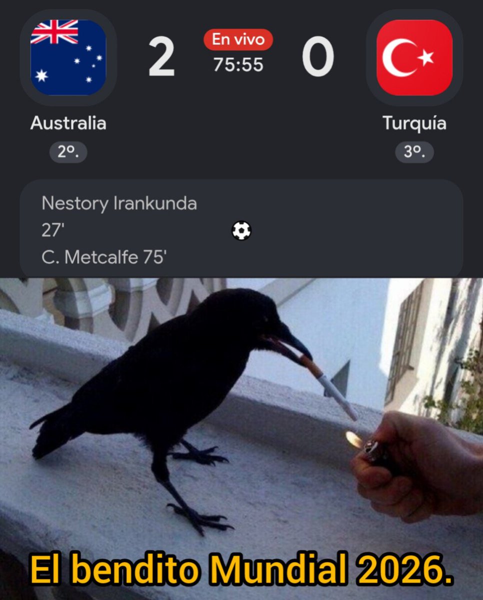 SanMarinoTeam's tweet photo. JAJAJAJAJA SE DEFENDIERON TODO EL PARTIDO, UNA CONTRA Y HACEN OTRO GOLAZO. 🇦🇺

EL BENDITO MUNDIAL 2026. 🏆🚬 https://t.co/xeLatssvvY