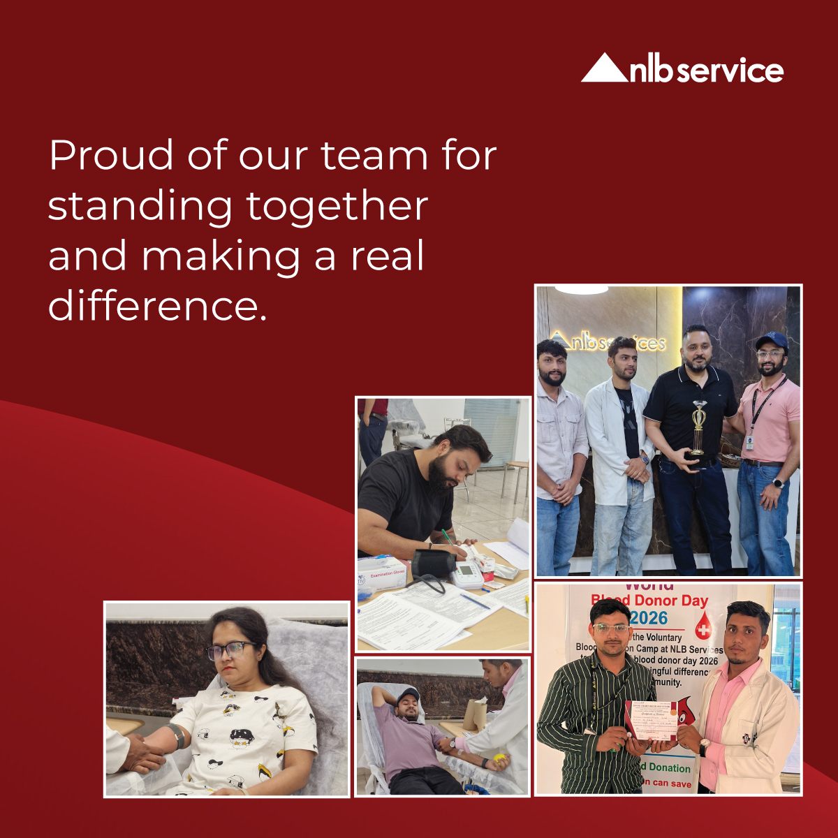 nlbsinc's tweet photo. 🩸Driven by compassion, united by purpose.
Thank you to everyone who stepped forward for our 4th Annual Blood Donation Camp. Every drop donated by Team NLB helps make a difference.

#NLBServices #WorldBloodDonorDay #LifeAtNLB #NLBCares https://t.co/1vLsMOKuN9