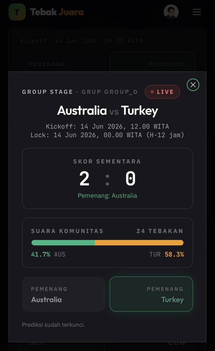 idearik's tweet photo. Pertandingan ini lebih banyak yang salah tebak ternyata di https://t.co/zzURXg2dmf https://t.co/4K7F5yWEer