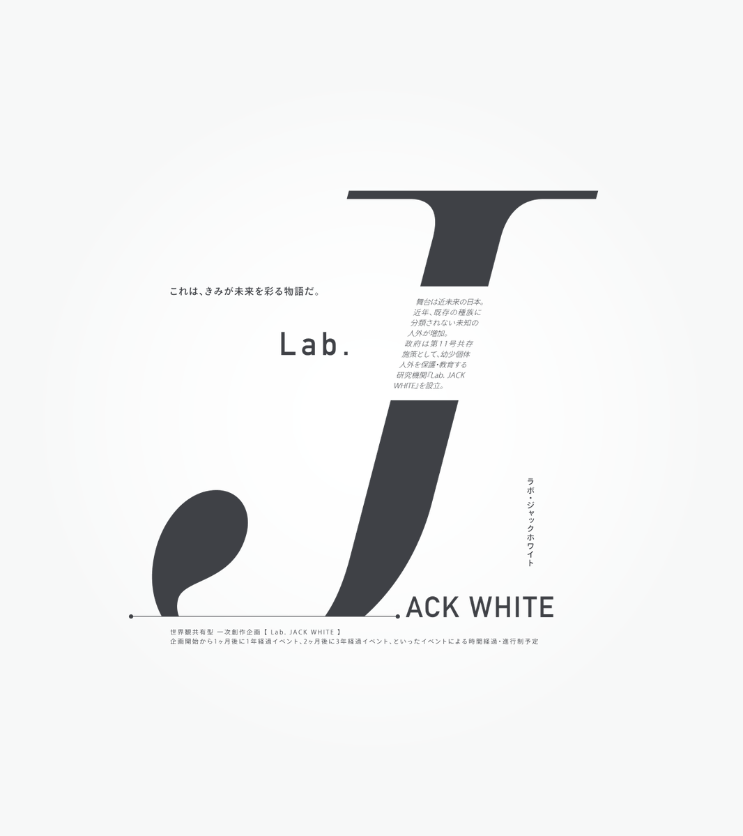 Lab_JACK_WHITE's tweet photo. これは、きみが未来を彩る物語だ。

　世界観共有型企画
【 Lab. JACK WHITE 】
研究員 × 人外 × 疑似家族

※一定数以上のフォロワーで開催
#創作企画 #一次創作企画 
#Lab_JW_公式 https://t.co/5Sh8IhygLd