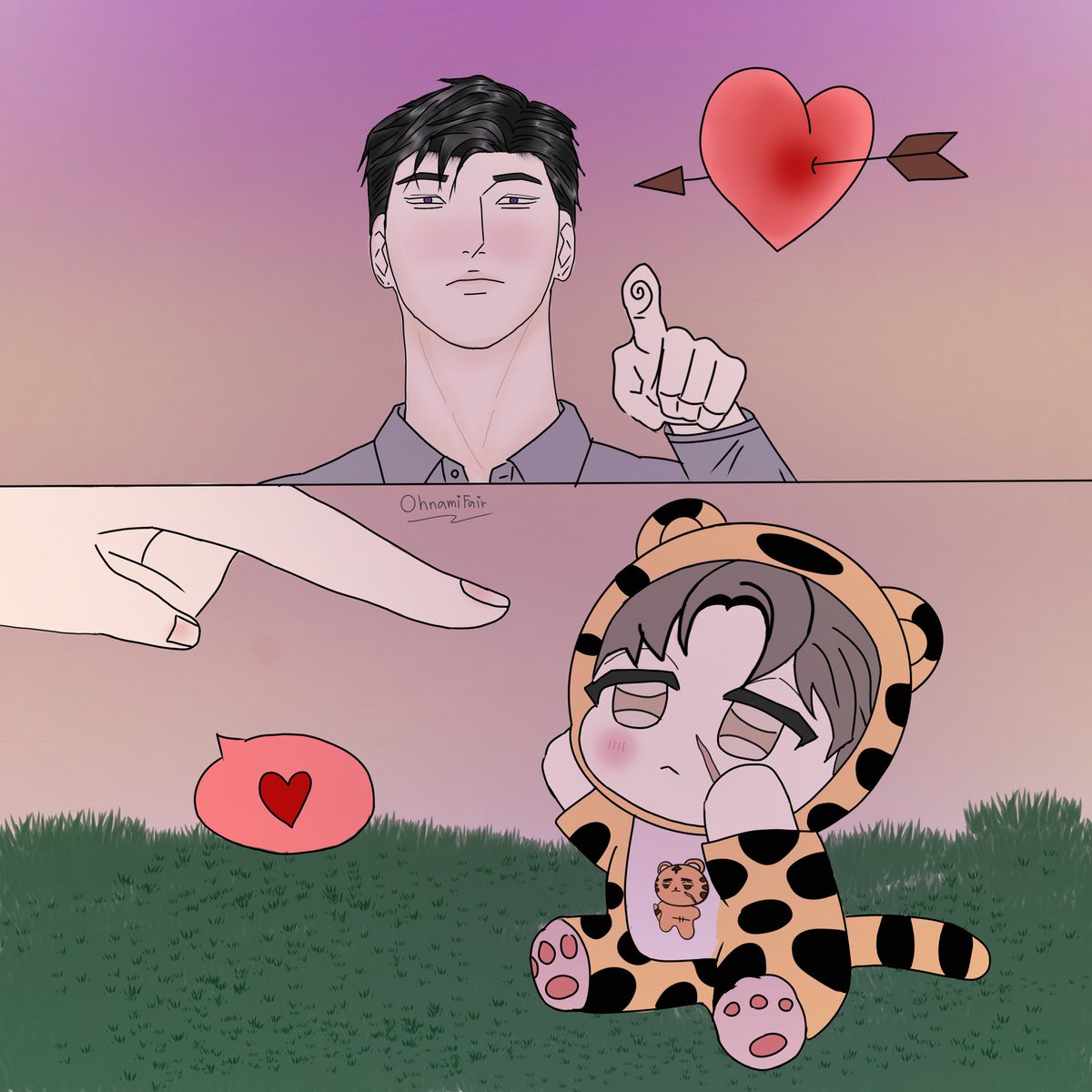 OhnamiFair's tweet photo. ยองอูพนักบริษัทพึ่งเลิกงาน เดินมาเจอเด็กน้อยหลงทาง อุ้มกลับบ้านดีมั้ย? 💕🐯 🤏🏻#TJYW #TJIAN https://t.co/wHfHNFYP9M