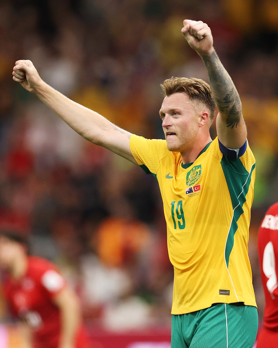 Socceroos's tweet photo. THE MINISTER OF DEFENCE 😤🚧🧱

HARRY SOUTTAR WE LOVE YOU 😍

#Socceroos #FIFAWorldCup https://t.co/wbh1BNXiB4