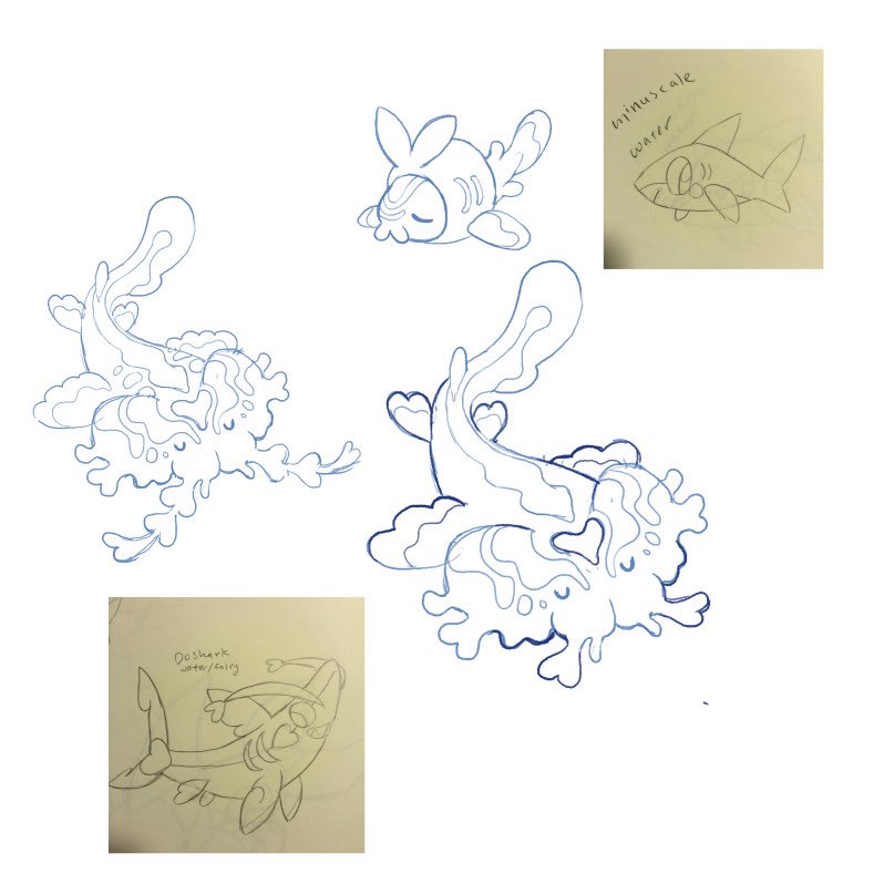 toldentops's tweet photo. getting back in the fakemon kick…here’s some sketches of old designs
#fakemon #pokemon https://t.co/jaEHFpXETg