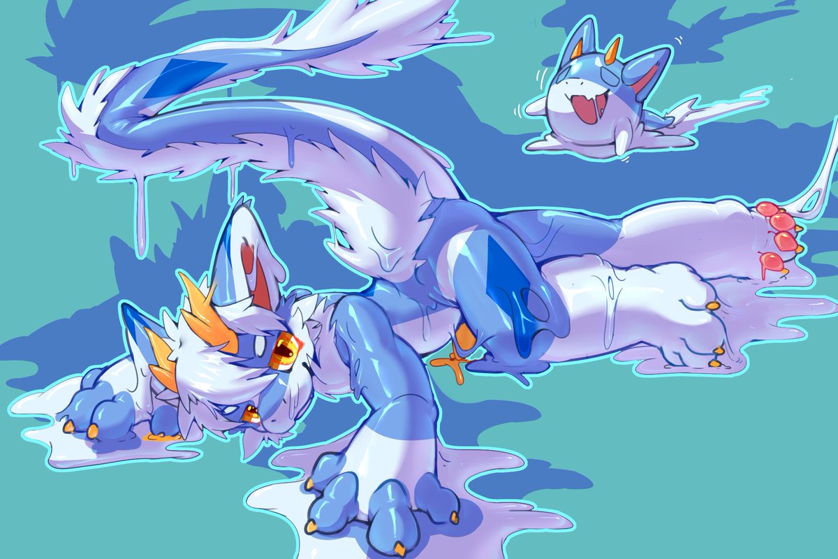 BlueLing0's tweet photo. 一只胶液小龙正趴在地上邀请你加入(cm)
🎨by myself
#furrycharacter #furry #goo https://t.co/imAamLtuuD