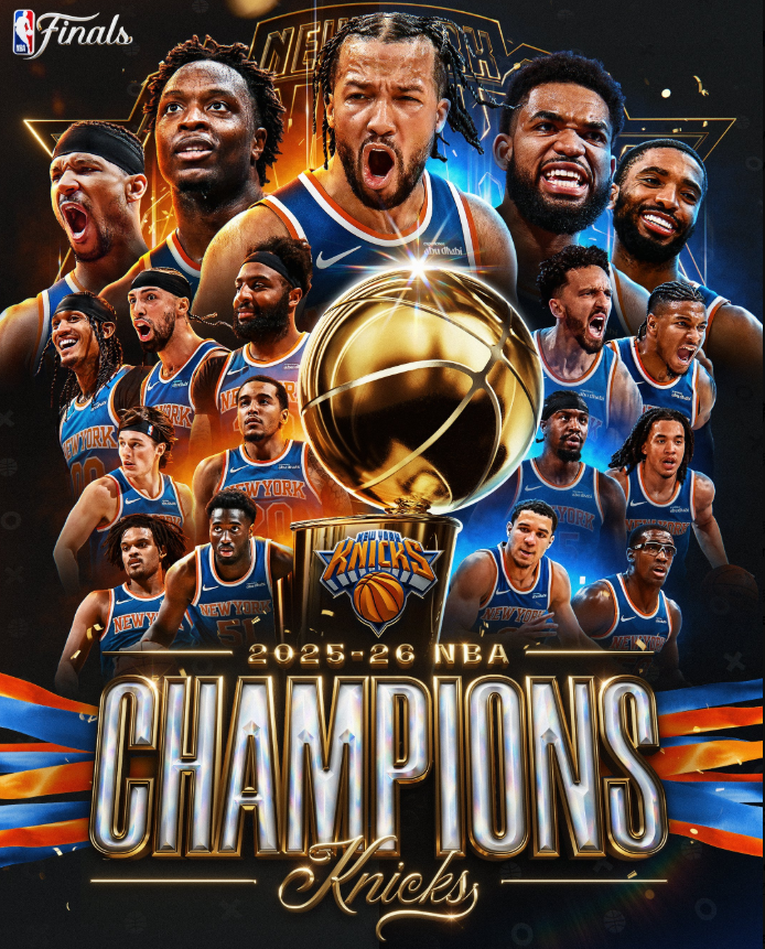 NBA_BSK_JP's tweet photo. 🏆New York Knicks、2025-2026 シーズン優勝おめでとうございます！

🎁優勝記念プレゼントコードはこちらです！

NYKCHAMP26

⏰（引換期限：2026 年 6 月 30 日 UTC+8） https://t.co/8TtsKq41aS