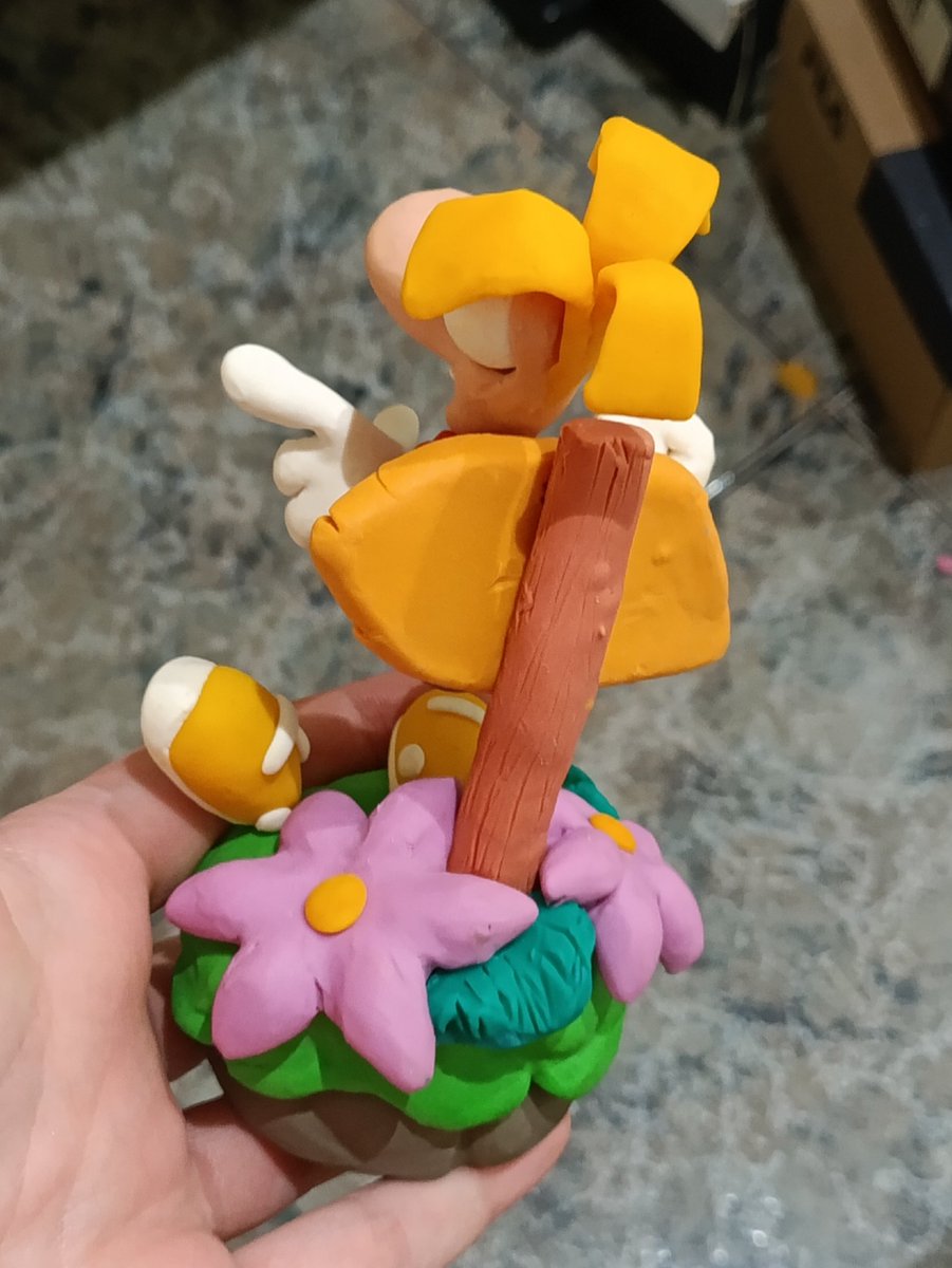 Manuclay_'s tweet photo. #Rayman 1 Clay Figure! https://t.co/6YQk5JuqPa