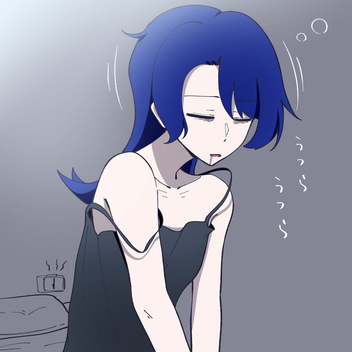 norinori_yrl's tweet photo. 落描き
寝起き😏 https://t.co/cCkopI1Zoc