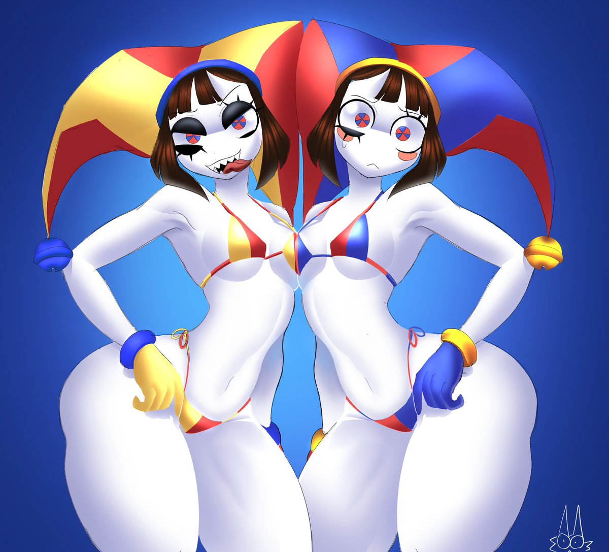 MeatMoonM's tweet photo. both sides 😈
#TheAmazingDigitalCircus #TADS #FortniteNews #Pomni https://t.co/xUkrqGehLU