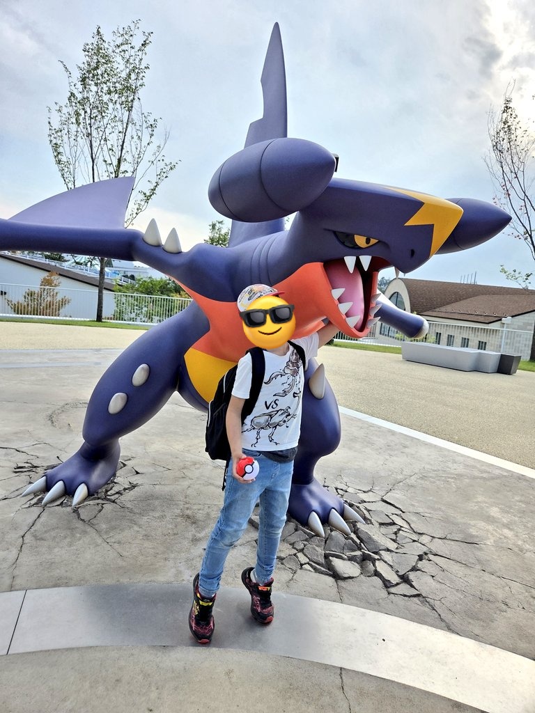 ez_flash's tweet photo. ガブリアスとポケモントレーナー https://t.co/ZMGFAbIklr