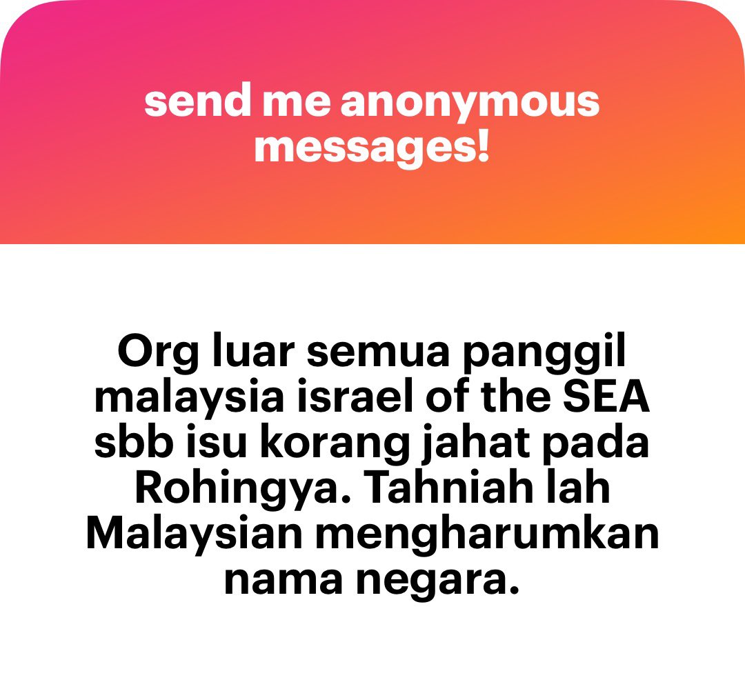 meinmokhtar's tweet photo. Kalau orang luar tu singapore, surug dia ambik dulu rohingya separuh. https://t.co/Vcveu9vqln