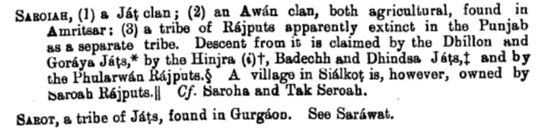 cha11387086's tweet photo. After seeing Rajput's obsession with the Saroha Jat clan, it's crystal clear how the process of "Rajputisation" used to work.

Now, they're literally taking a well-documented Jat clan and forcibly trying to label it as Rajput (extinct in census, lol) with the reference of Hanjra. https://t.co/PkAyggtBpv