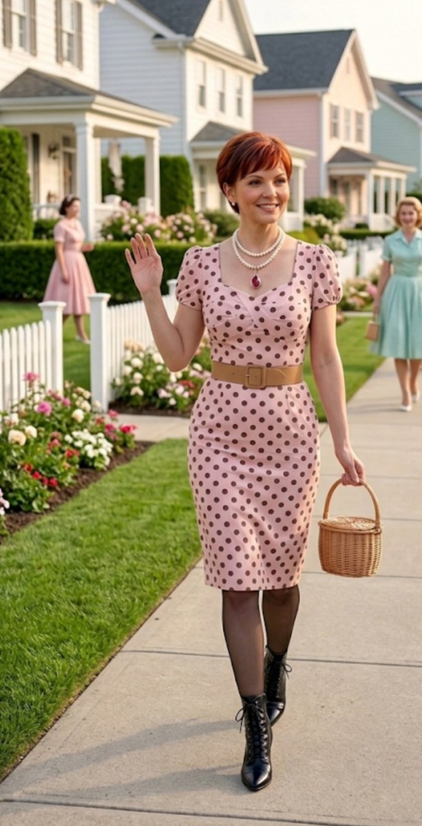 SissyPoppy70's tweet photo. Amber's Sunday Stroll round Stepford https://t.co/DSl5Va2cAT