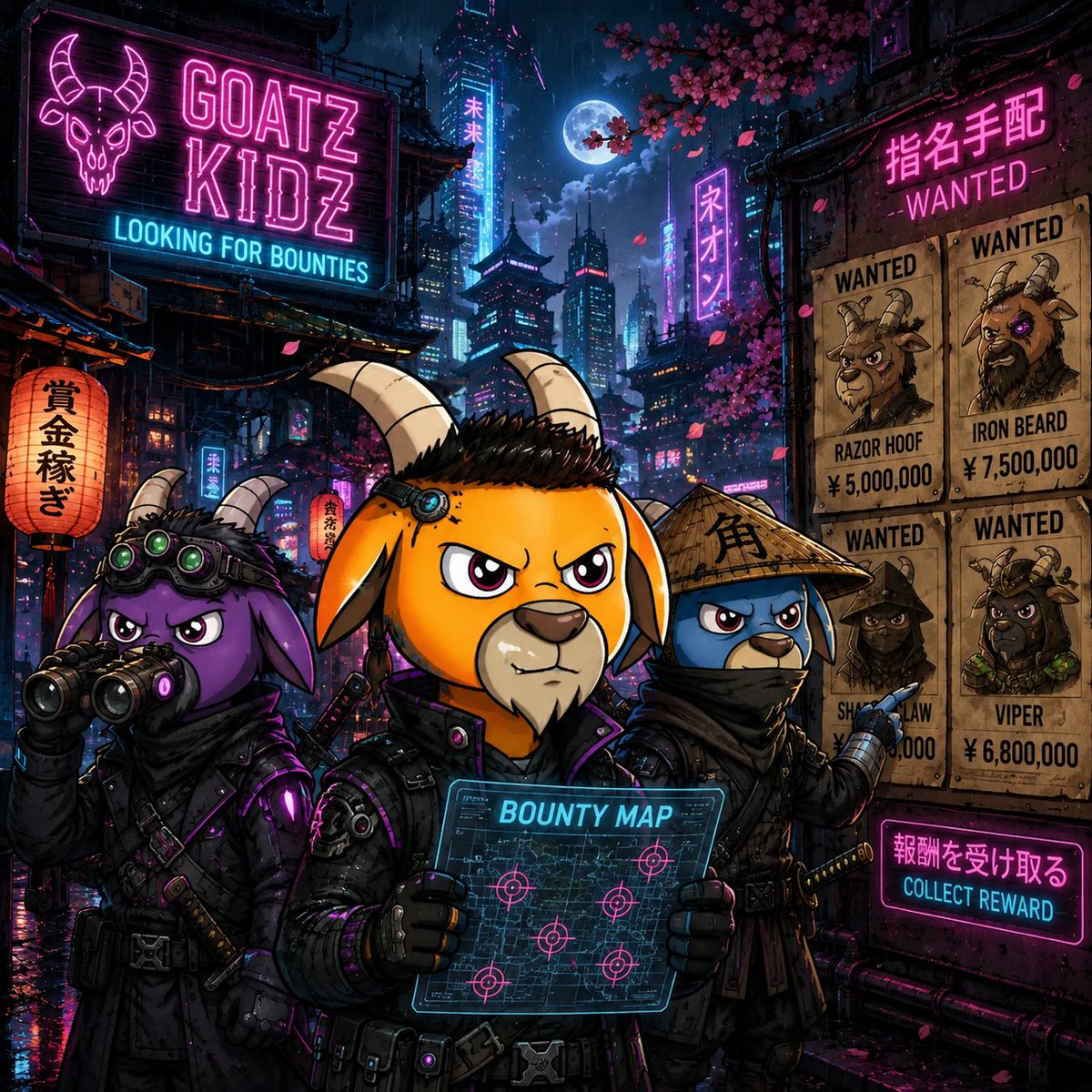 GoatzNFT_'s tweet photo. Did you know Goatz Kidz minting/breeding got some bounties running on them?! 🔥🚀

Join discord: https://t.co/kTzWFeA3fP

$VET https://t.co/MAU4IU369L