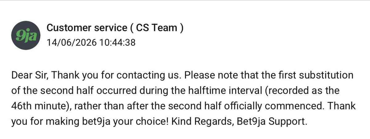 _Levrics_'s tweet photo. @Succesex_0 @pbtips_ See what they even said and they are still claiming my bet was lost and this their statement is supporting my claims https://t.co/VJ7yoQ6bRg