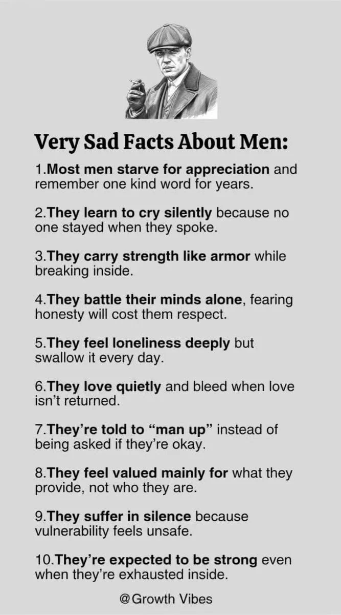 Men__Knowkrh's tweet photo. Very Sad Facts About Men: https://t.co/6bVx0M8MvV