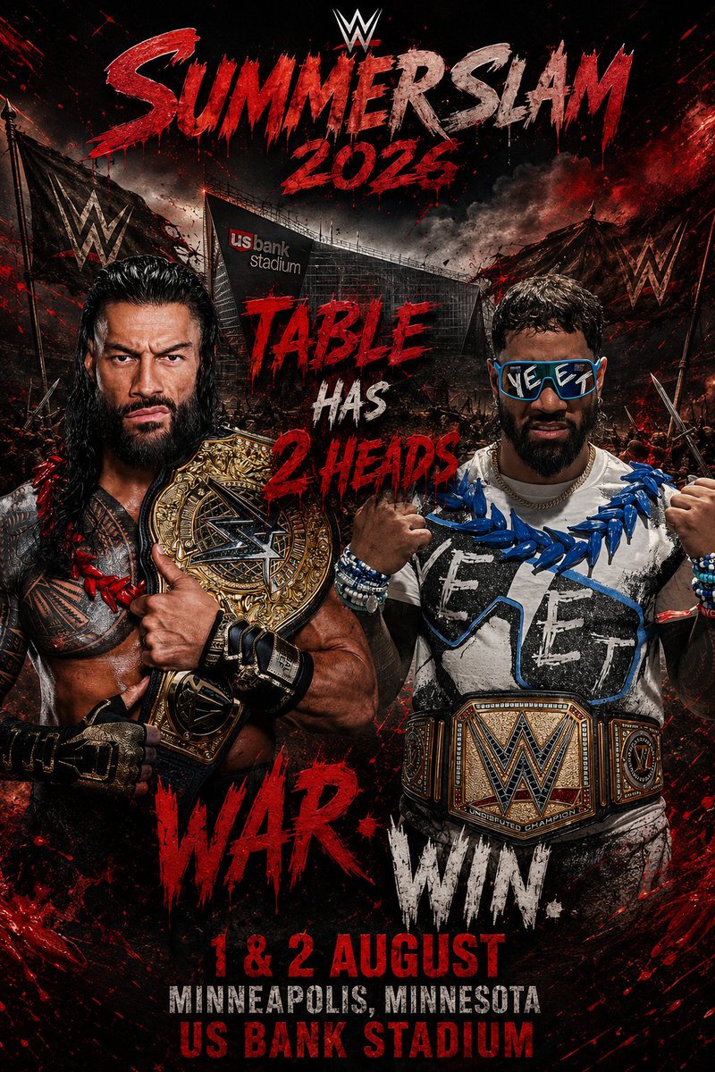 wrestlecuts's tweet photo. ARE WE 🤏🏻 THIS CLOSE TO GET THIS???
BLOODLINE CINEMA BOUT TO BEGIN SOON...??
#WWE #SummerSlam #RomanReigns #Usos
@WWERomanReigns @WWEUsos
TABLE HAS 2 HEADS ! https://t.co/FPORRSuLJt
