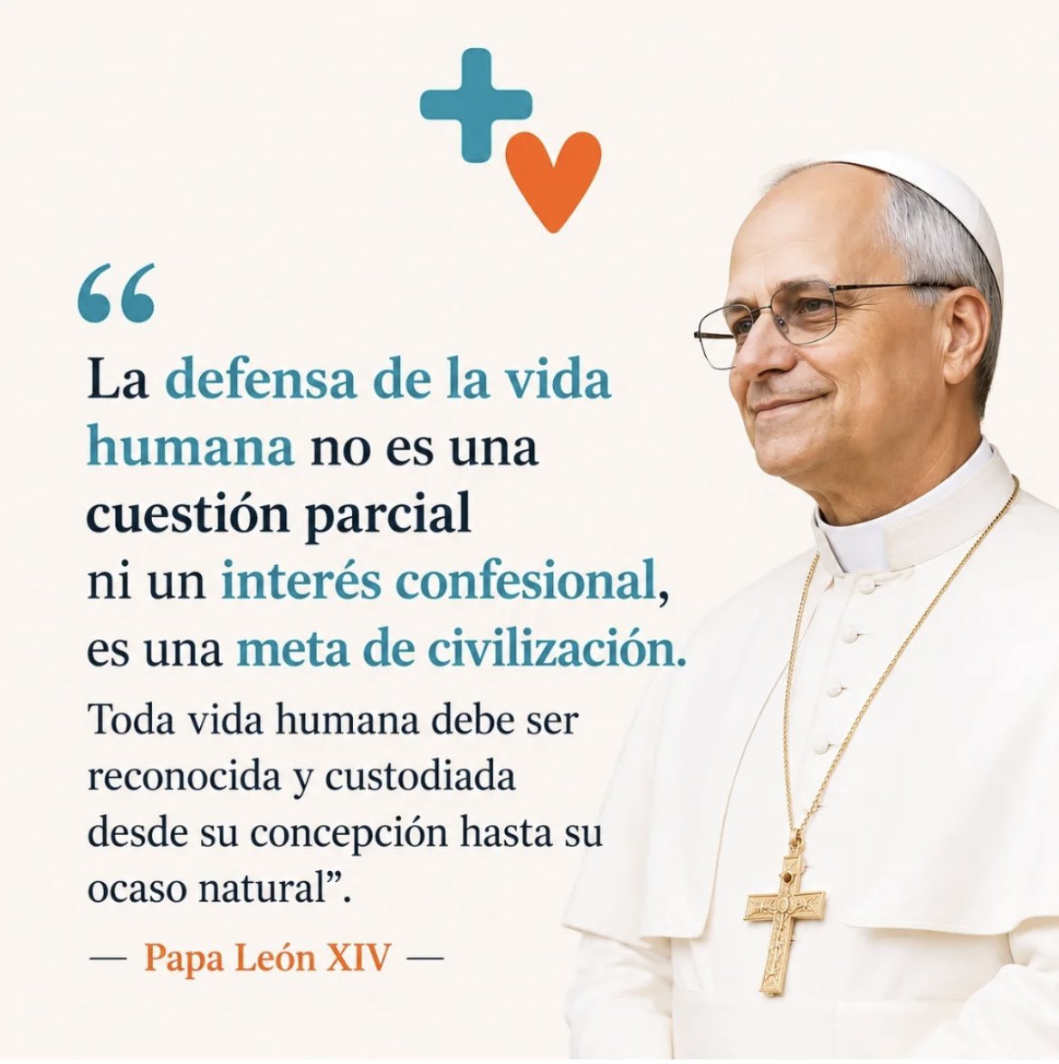 JaviPuente1976's tweet photo. ¿Qué futuro puede tener una sociedad que no defiende el valor fundamental de la vida?
“Toda vida humana debe ser reconocida y custodiada desde su concepción hasta su ocaso natural”.- Papa León XIV https://t.co/b9OwVVt6aL
