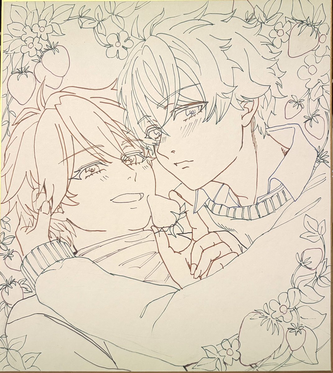 mdca252525's tweet photo. #翠千
#みどちあ
いちごなふたり🍓線画wip https://t.co/fNebVsolKJ