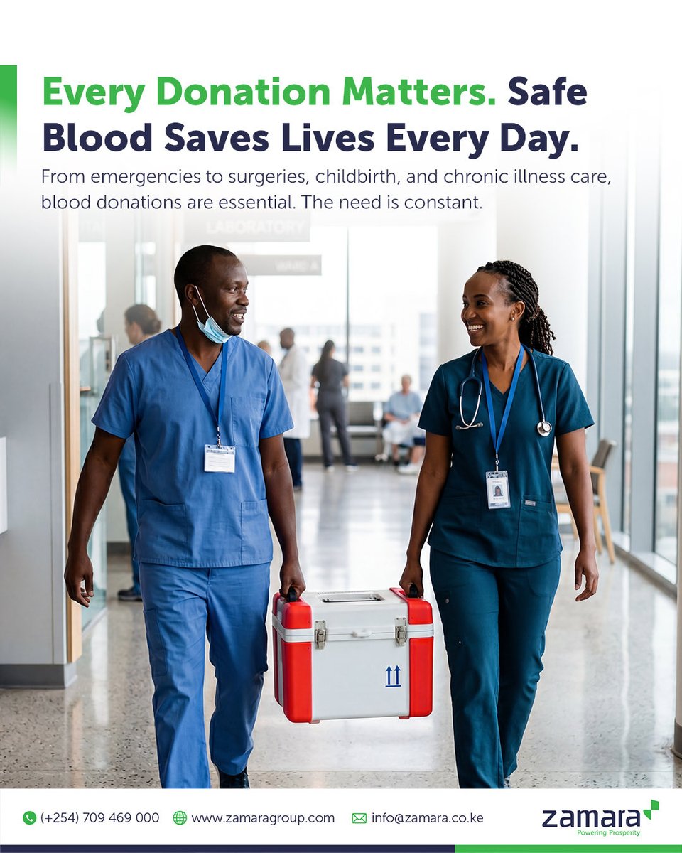 Zamara_Ke's tweet photo. One drop can save a life.
Donate if you can. Encourage others if you can’t.
Safe blood saves lives every day.
 
#WorldBloodDonorDay #GiveBloodSaveLives #OneDropOfHumanity https://t.co/XqNfd6vSpi