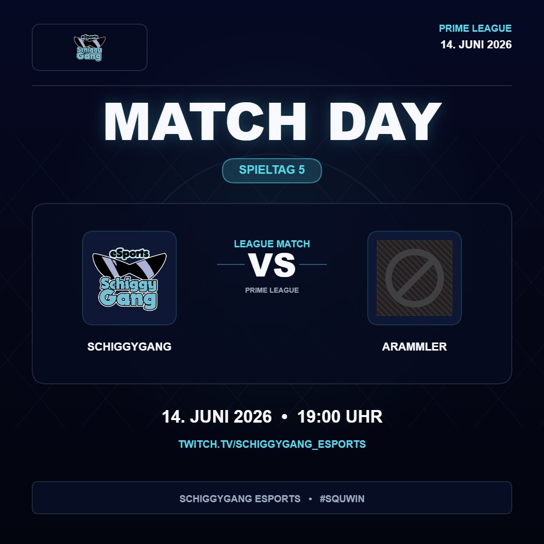 SchiggyGang_LOL's tweet photo. PRIMELEAGUE VERFOLGERDUELL
Heute gibt sich der Deutsche Meister aus Div 7 wieder die Ehre und hat gute Chancen, bei einem Sieg dem Aufstieg in Div 5 sehr nahezukommen!
Heute, 19:00 Uhr - live auf dem Hauptkanal
#SQUWIN https://t.co/8lUOrTh60r