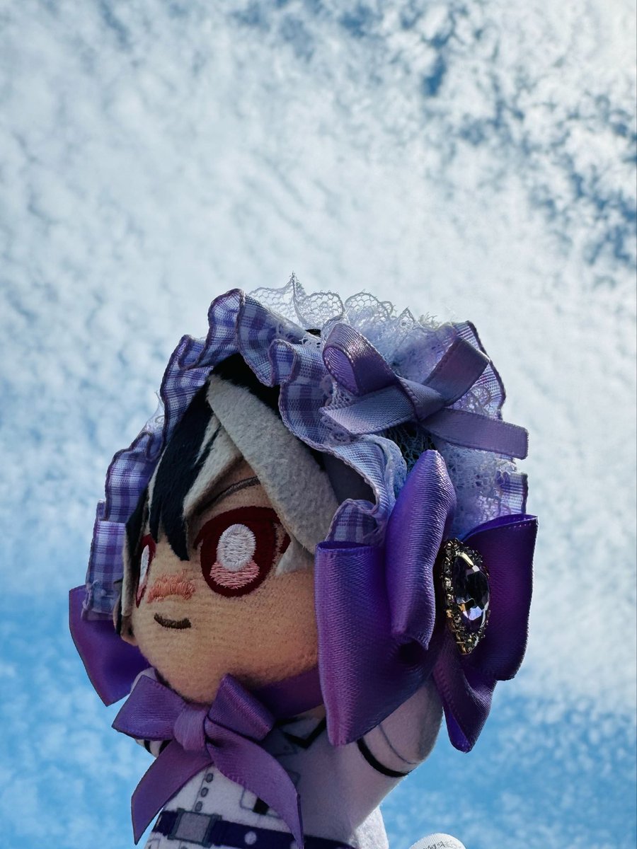 tofutokakera's tweet photo. デコケースを作った余りのリボンでヘッドドレスを作ってみたよ。 https://t.co/LVhbyD4oBW