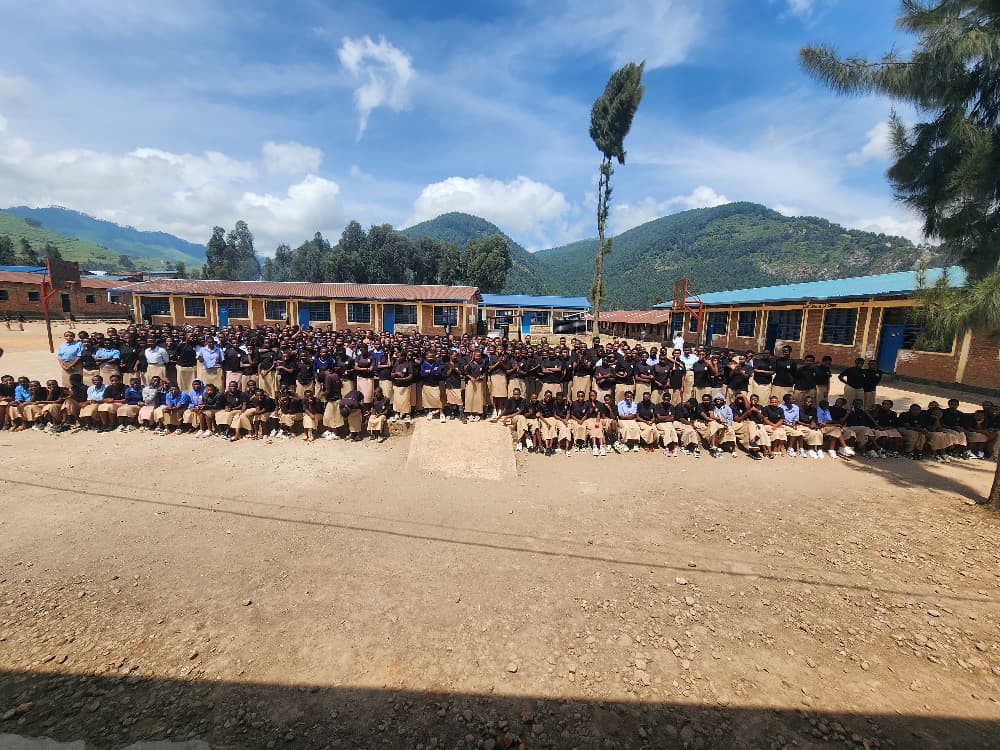 YessGirlsRwanda's tweet photo. At GS Rega Catholic School in Nyabihu Inspiring girls to lead, manage stress and take action for a greener future and proud to have reached our enrollment target #YESSGirlsMovement #GirlsLeadership #YouthEmpowerment #GreenFuture #GirlGuides https://t.co/xHKy1H1VHc