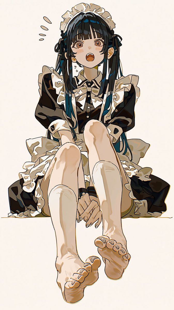 hyloqn_ai's tweet photo. 驚き桃の木『maid』のあし https://t.co/hMQSUQWuXz