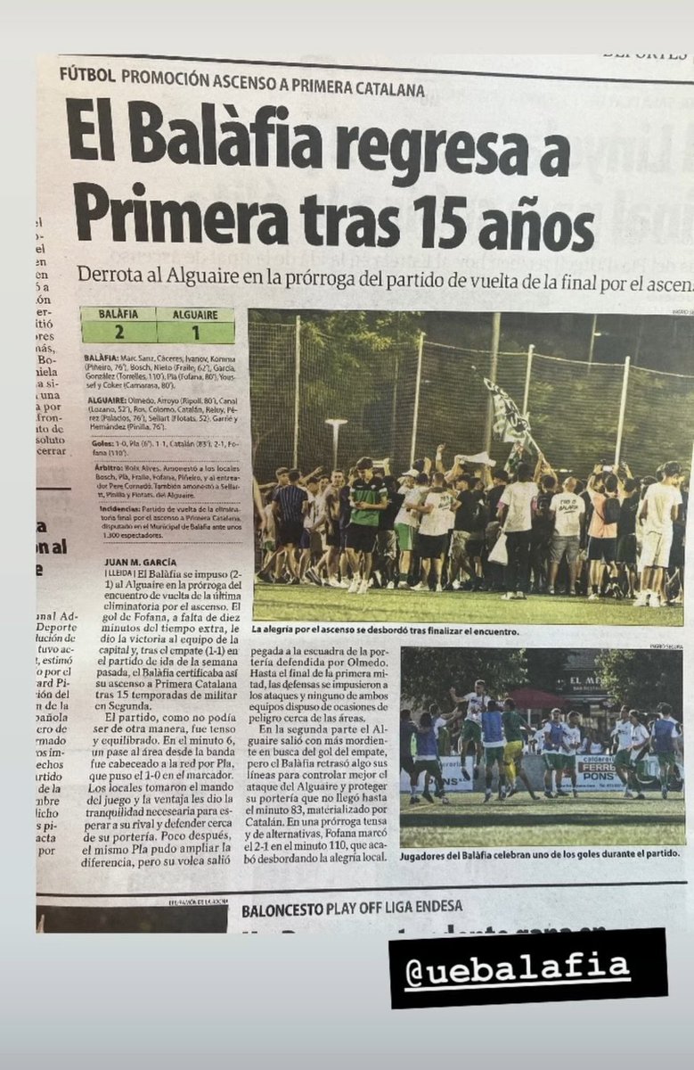 EKaos13's tweet photo. Quin ambientasso és va viure al Manuel Lorite.
Ple de gom a gom el partit va acabar amb victoria a la prórroga per 2 a 1 de @UE_Balafia que puja a 1a.catalana.
#orgulldebarri 💚 https://t.co/v3cWnAmpV4