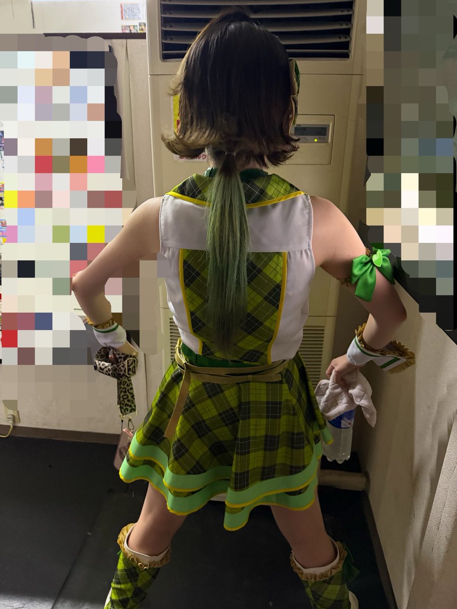 momoa_fab's tweet photo. 覚醒美希ちゃん風にしたら茜ちゃんになりました。
地毛でアホ毛を作ったら亜美真美と言われました。
ガハハ！765AS刺さってくれる人いーっぱいでにっこり🥰🥰🥰
いろんな形で会いに来てくれるのほんまうれしい。いつもありがとねん🍙💫

2枚目は試合後クーラーを占拠して涼むももあちゃんです。📷:)🍯 https://t.co/i3Y9L3G5tv