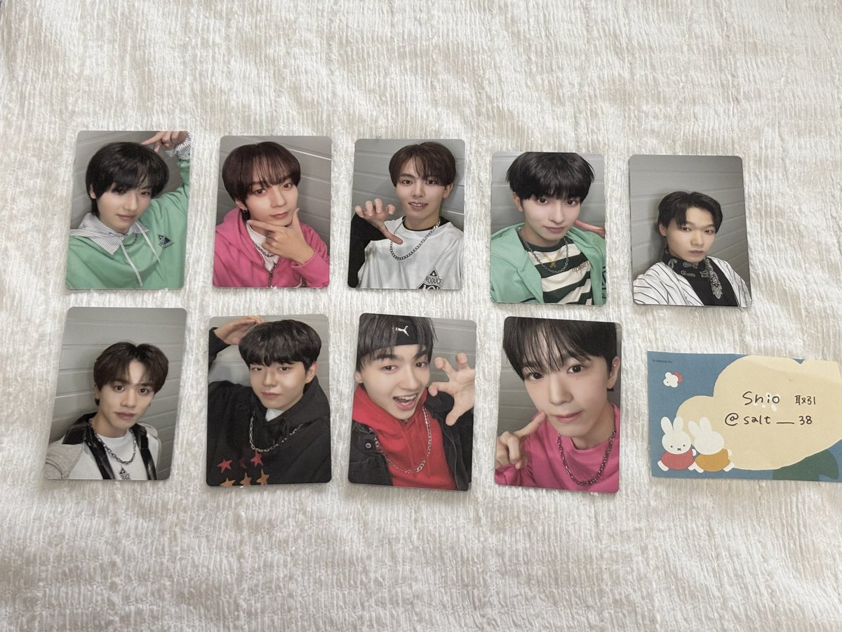 salt___38's tweet photo. 【交換・譲渡・買取】PRODUCE 101 JAPAN 新世界 日プ トレカ

譲：画像参照(1~3枚目)、買取

求：後藤結、INI田島・佐野関連(トレカ)、買取

買取の場合はいずれも金額をご提示ください。
郵送交換希望📮 1枚~◎
同異種問いません、お気軽にお声掛けください！
よろしくお願いいたします。 https://t.co/jsKKGTJcqR
