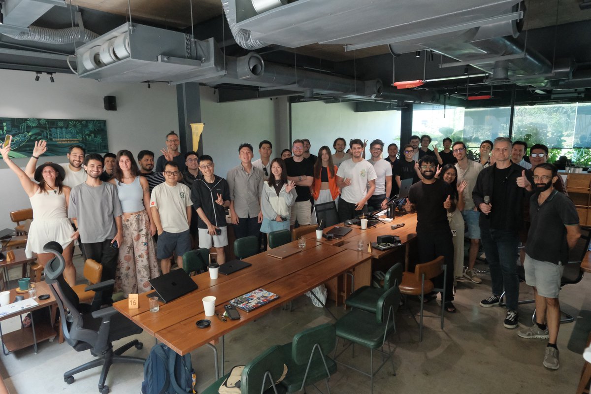 techopsasia's tweet photo. me and laksh got together a month ago and discussed: what are people actually asking for in an ai event?

so we went around, asked the builders and founders we already knew what they actually wanted.

people want to come and build. they want talks that actually help them improve their workflow, seeing how someone really works, not the polished version.

and they want to share, co-working, but with a big dose of showing each other what you've got. so we built frontier club.

this weekend was AI Meetup #1 in Da Nang, Vietnam 🇻🇳 thank you to everyone who came to build, share, and learn!

speakers came at this from every angle:

ai workflows, alternatives to coding, max cost-to-productivity with Fable (RIP), and even building houses out of mac minis:

Rob Hallam @robj3d3 - SuperX .so
Romie Carillo @romiecarillo
Alvaro Trigo @IMAC2 - FullPage .js
Igor Gridel @igorGridel  - Scopeful .org

sponsored by Yobeve Protein Bars, Cipher Projects, and Your Event Kit

i'm @techopsasia, laksh is @techedlaksh - we're the founders of frontier club, and based on how this went, this is just the start. 

thanks to our volunteer @MekongWhisper and new friends @calvinluvsrice @tomasoctavio_ @AleeeM1 @VinhVC280000000 @justtomey @enjojoyy @davidryan59 @dayonefoundry @tmkm44 @wilsonsfh_ @0xProductGal @agvbtc @bryanmillion_ @calchulus @happylolonly @sceat_ @suaveftr @trahoangdev @artrimbaud8 @Exlo7 @nomadngx @SonNguyen @trongkhoidev1

more coming 👀

--