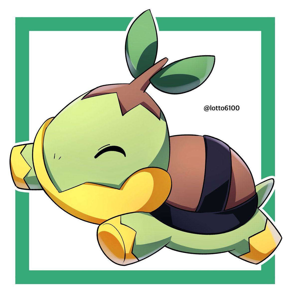lotto6100's tweet photo. ナエトル（最推しポケモン）
#Pokemon #ポケモン https://t.co/jZCgpTpCHL