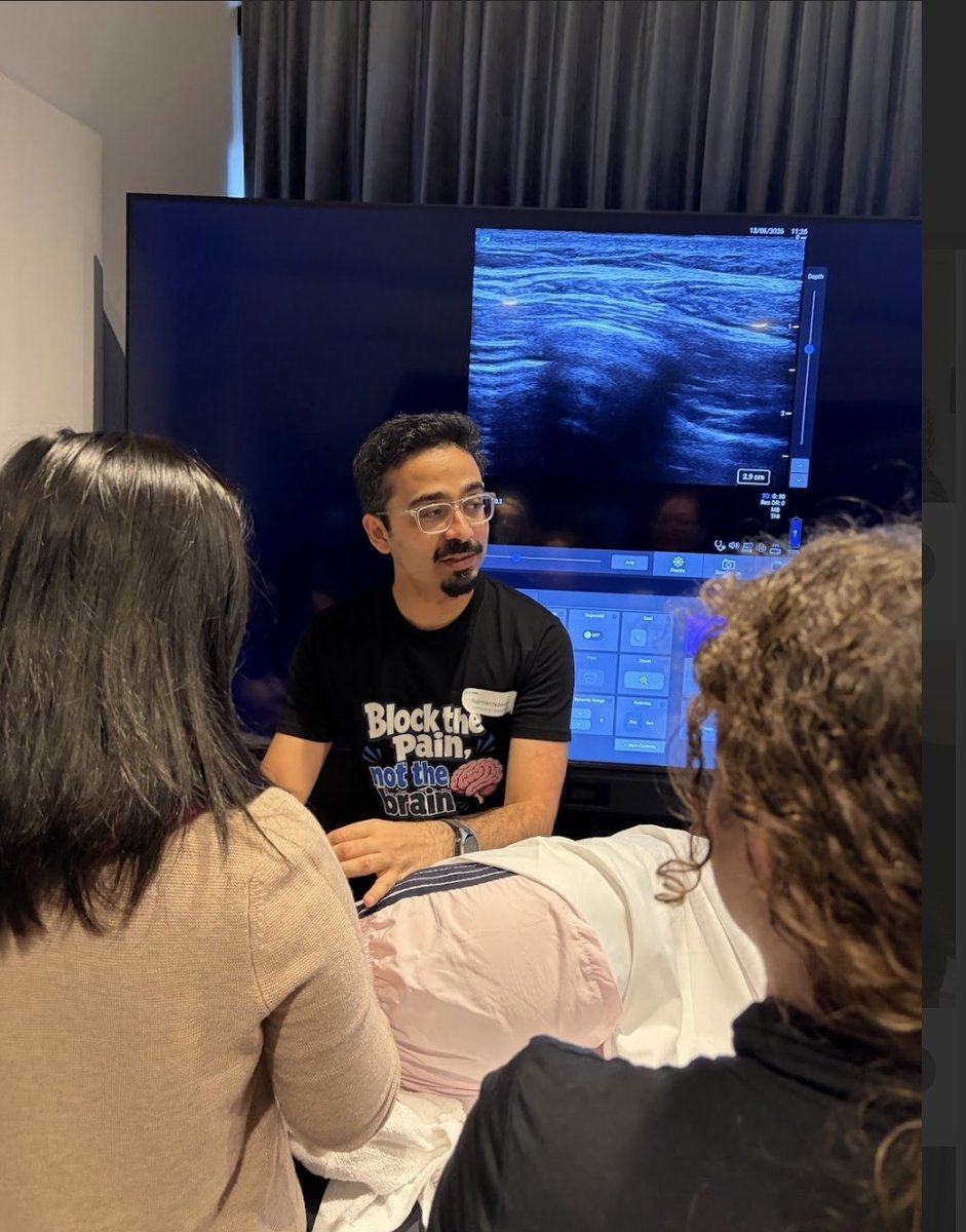 salmannaeem217's tweet photo. Great to teach ultrasound-guided regional analgesia with EMUG. A fantastic session focused on practical skills, procedural safety and improving pain management in the emergency department.

#POCUS #RegionalAnaesthesia #EmergencyMedicine #EMUG https://t.co/XD5zSeNhyD