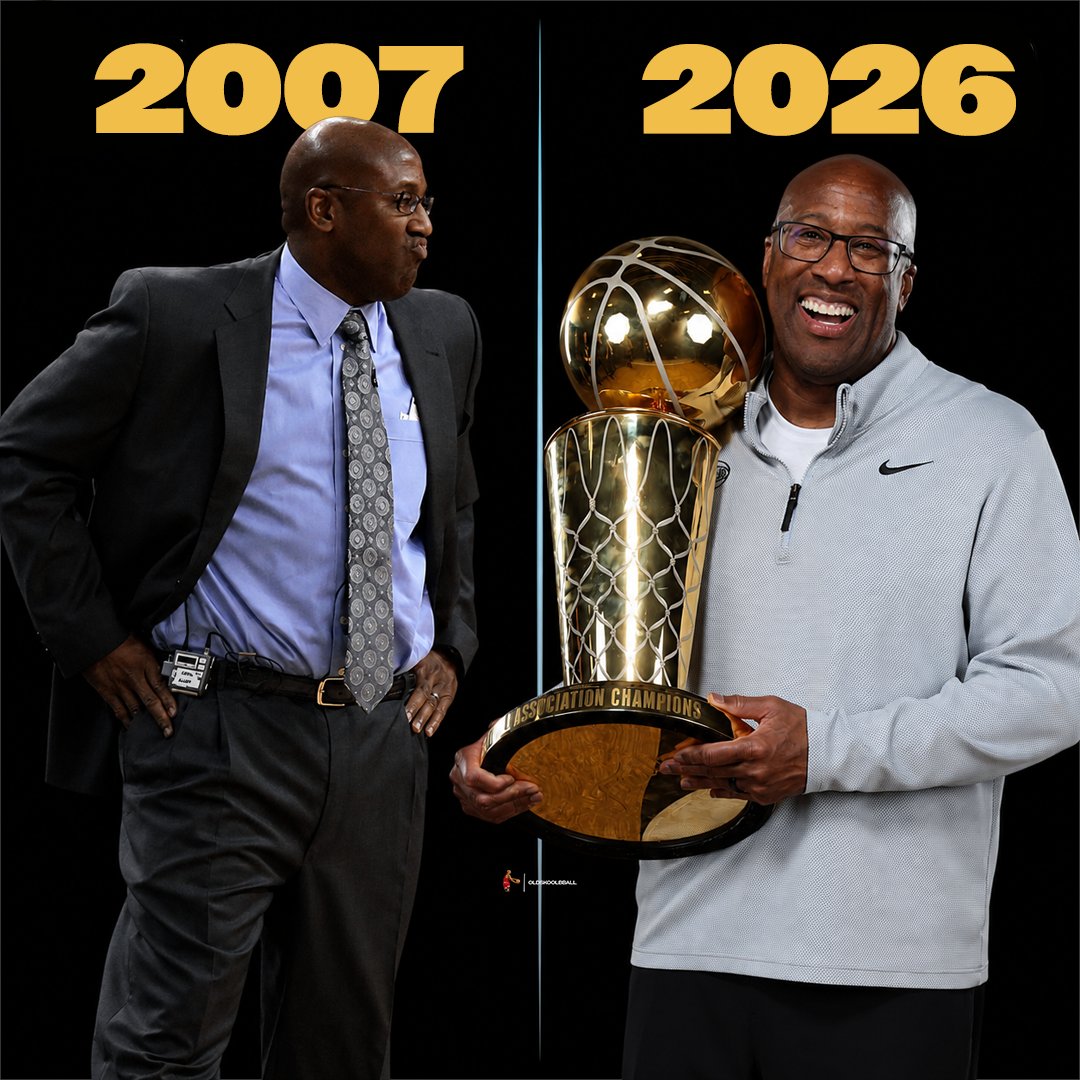oldskoolbballx's tweet photo. 2007 ended in heartbreak against San Antonio. In 2026, Mike Brown comes full circle, taking down the Spurs and leading New York to its first title in 53 years. https://t.co/tF84qCEczU